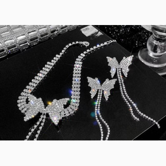 Stunning Rhinestone Necklace Set - Brand New Fashion Jewelry