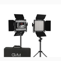 GVM Bi-color LED Studio Video 2-panel Light Kit