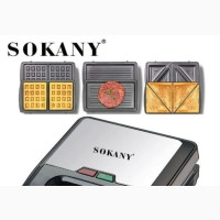 Sokany 3in1 Waffle + Grill + Sandwich Maker 750w