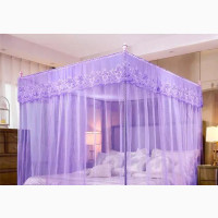 Luxury 4 Pole Mosquito Net - Purple
