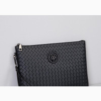 Exquisite Basket Leather Design Men#039;s Clutch Purse Gift