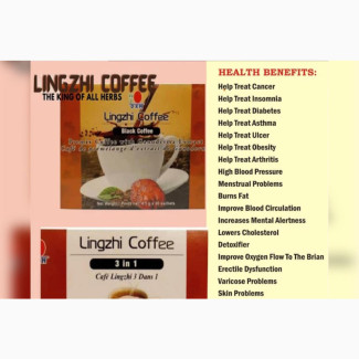 Lingzhi Coffee (Ganoderma Enriched Coffee. Caffeine-free)