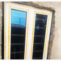 Amaco Casement Window With Blue Glass