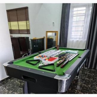 American Fitness 8ft Snooker Board With Double Accessories