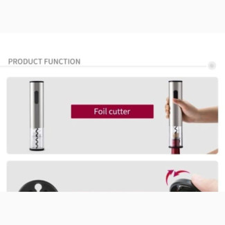 Automatic Electric Bottle and Wine Opener Kit