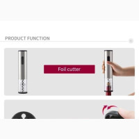 Automatic Electric Bottle and Wine Opener Kit