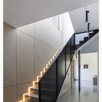Grey Tinted Tempered Glass Staircase Handrail - Sleek and Safe