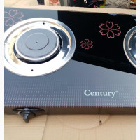 Double Burner Glass With Infrared