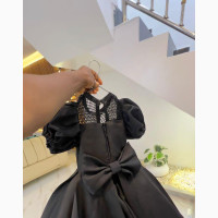 Stunning Black Ball Minimalist Dress