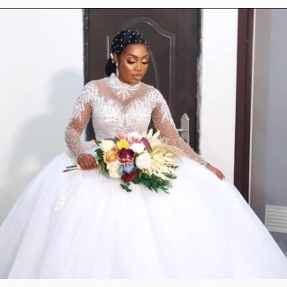 Beaded Luxury Wedding Gown