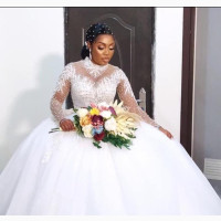 Beaded Luxury Wedding Gown