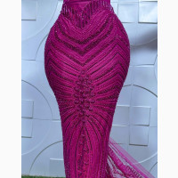 Hand Beaded Lace Material (5yards) - Quality and Elegant