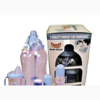 Baby Bank Feeding Bottle Set - Brand New - Mothercare - Blue - Unisex