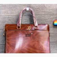 Quality Leather Mont Blanc Laptop Bag