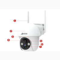 ANRAN Q3 Max 5MP Wifi PTZ Camera With 360 View