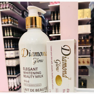Diamond Glow 2 in 1 Set Beauty Milk Tube Cream