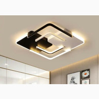 Chandelier LED Lighting Living Room Bedroom Square Wave