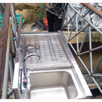 Stainless Steel Sink, One Bowl With Side Tray