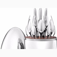 Silver Egg Shaped Cutlery Set - Perfect for Special Occasions