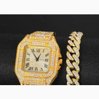 Iced Out Men Wrist Watch