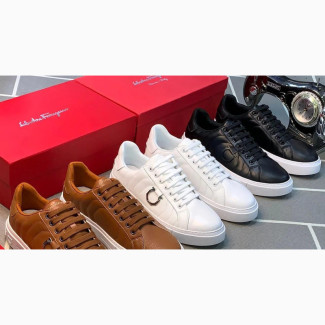 Ferragamo Leather Sneakers - Brand New