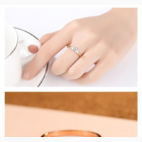 18k Gold Plating 925 Engagement Ring