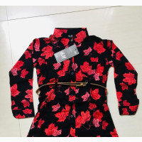 Girls Quality Multicolor Gown With Belt