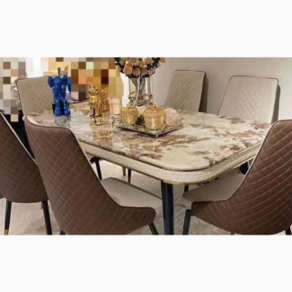 Marble Top Dinning Table With Chairs