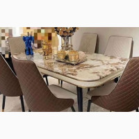 Marble Top Dinning Table With Chairs