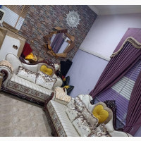 Exquisite 7 Seater Living Room Fabric Royal Sofa Chair