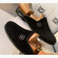Suede Half Shoe/ Mule