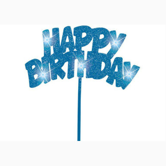 Happy Birthday Flashing Cake Topper