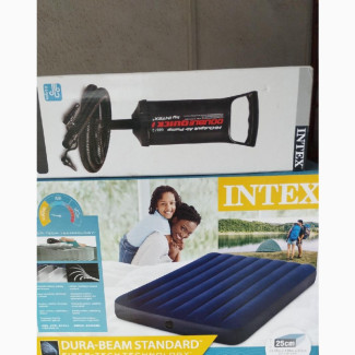 Inflatable Intex Air Mattress With Pump 54#039;#039; X 75#039;#039; X 10#039;#039;