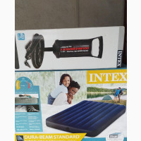 Inflatable Intex Air Mattress With Pump 54#039;#039; X 75#039;#039; X 10#039;#039;