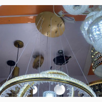 Modern Crystal Pendant Light - Round Ring Chandelier