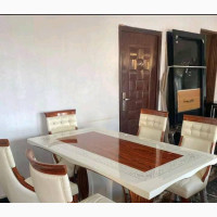 Marble Turkish Dining Table 6 Chairs