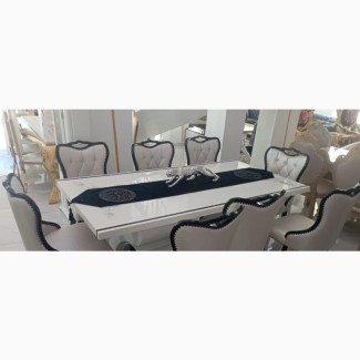Royal Luxurious Marble Dinning Table With 8 Seats