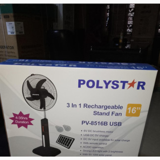 Polystar 16#039;#039; Rechargeable With 9V Low Solar Panel