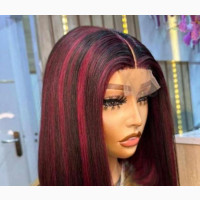 12 DD Mix Wine Colour Bob - 100% Human Hair