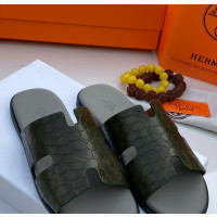 Men#039;s Hermes Leather Palm Slippers