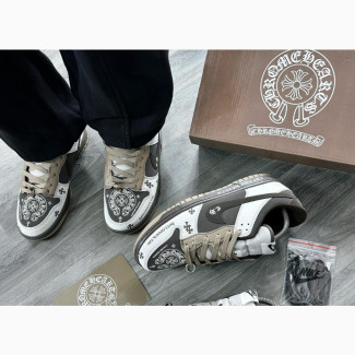 Stylish Chrome Hearts X Nike Dunk Low Concepts Sneakers•
