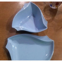 Unbreakable Flat Plate and Soup Bowl Set