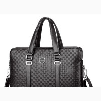 Luxury Men#039;s Leather Briefcase Handbag With Chanel Design