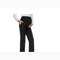 Maternity Pantsl Black Bootcut Dress Pants Pockets Ove
