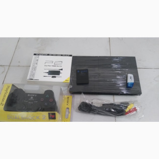 Playstation 2 Slim With Games Installed and Accessories