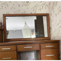 Caramel Dresser With Mirror and Chair - Standard Brand