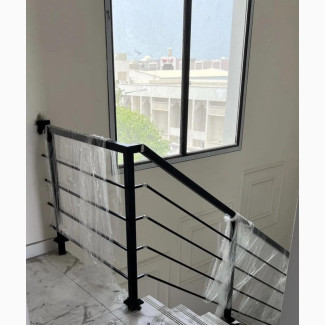 Custom Made Black Aluminum Hand Rail