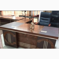 Quality Executive Wooden Table And Swivel Office Chair