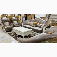 Turkish Royal Fabric Sofa Chair Set - Brand New, High Quality - Home Interiors