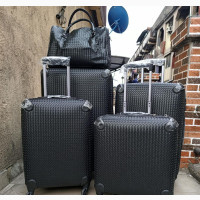 Brand New 5-Piece Genuine Leather Luggage Set - Unisex
